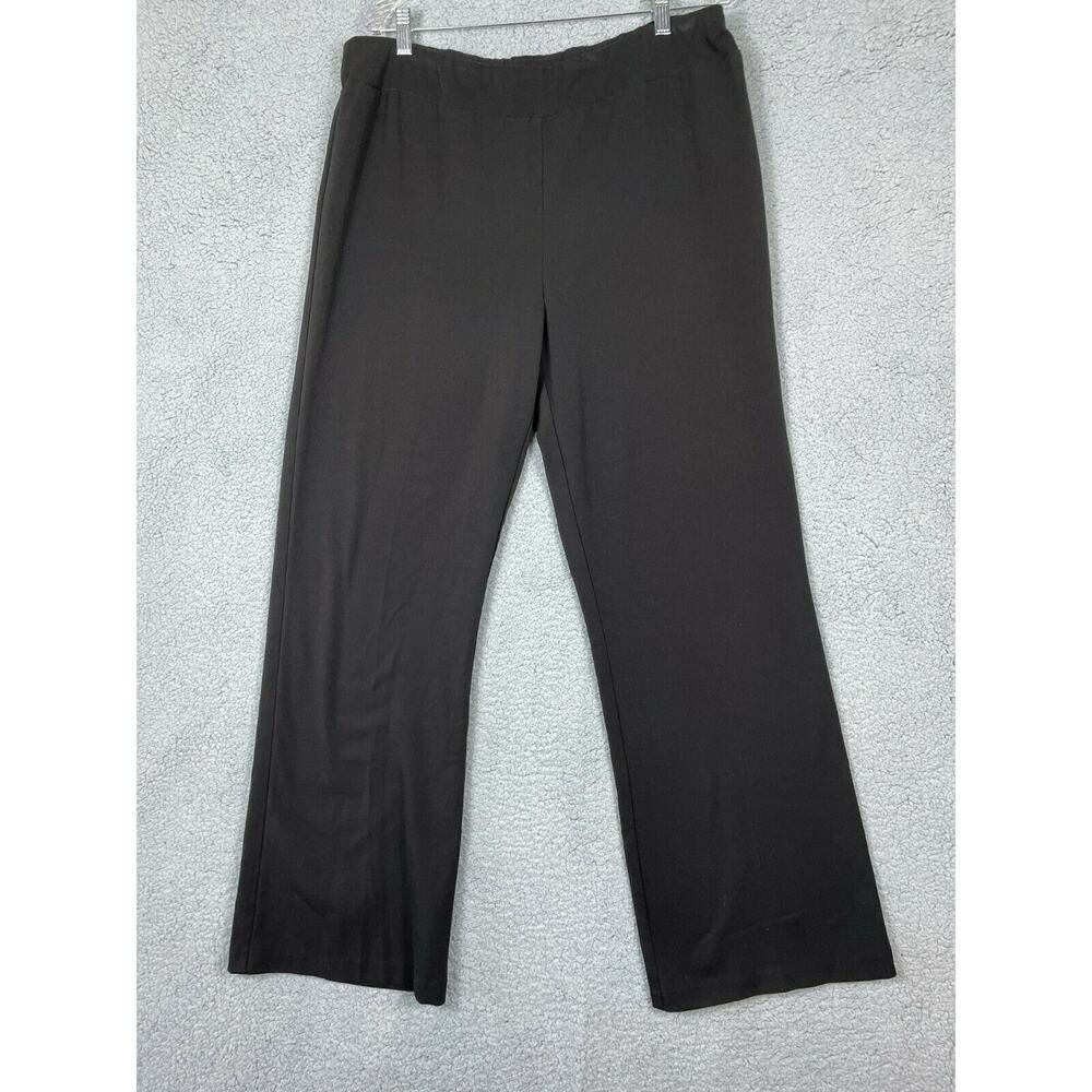 Orvis Womens Size 16 Pull On Black Flat Front Pants